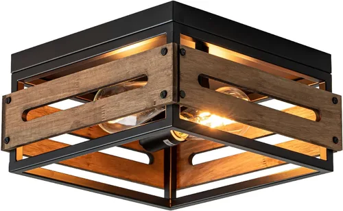 Vista 15 de MAYNA Moderna lámpara de techo dorada, luminarias de pasillo de 1 luz para montaje en techo, regulable, accesorios de iluminación para vestíbulo
