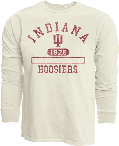 Vista 11 de Blue 84 NCAA Camiseta unisex-adulto de manga larga con licencia oficial de la NCAA, teñida en anillos, color marfil