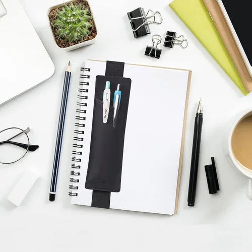 Vista 8 de Mr. Pen - Soporte ajustable para bolígrafo con banda elástica para cuaderno