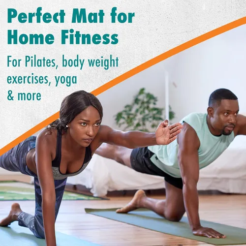 Vista 7 de Maximo Fitness Tapete de yoga - Tapete de ejercicio multiusos para hombres, mujeres y niños, tapetes de entrenamiento ideales sin deslizamiento