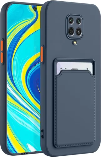 Vista 17 de Funda para Redmi Note 9 Pro, Redmi Note 9s con ranura para tarjetas de crédito, TPU suave TPU silicona resistente a los arañazos delgada ranura