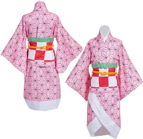 Vista 3 de nazar Disfraces de personajes de anime para Halloween, kimono, cosplay, adecuado para niños y adultos