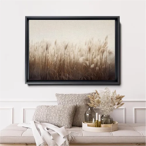 Vista 3 de Boho Elegance Pampas Grass Wall Art - Summer Field Print, Wheat Print, Nature-Inspired Gift with Dried Grass Vibes