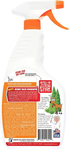 Vista 2 de Everguard ADPR032 Repelente de ciervos y conejos listo para rociar ADPR032 Everguard 32oz RTU Repelente de ciervos y conejos