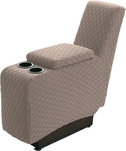 Vista 15 de Funda elástica para silla reclinable, 8 piezas de 1, 2, 3 plazas, funda para sillón reclinable con bolsillo y protector de muebles