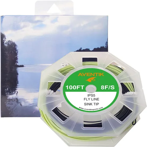 Vista 7 de Aventik Fly Line - Línea de hundimiento completo con punta de hundimiento completo, línea de pesca con mosca, peso hacia adelante, línea
