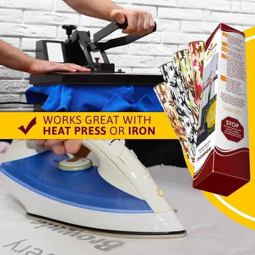 Vista 42 de Firefly Craft - Lámina de vinilo 3D de transferencia de calor, vinilo HTV grueso de 3 dimensiones, para planchar para usar con Cricut y Silhouette
