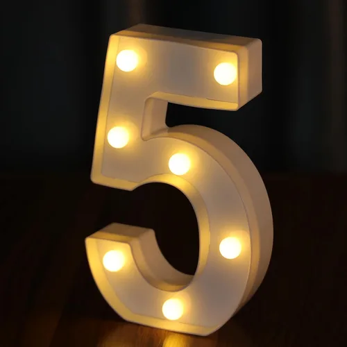 Vista 15 de Letras Iluminadas, Luces de Letras LED 26 del Alfabeto, Letra Iluminada Decorativa, Letras de Marquesina LED que Funcionan con Pilas para Fiesta