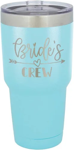 Vista 15 de Vaso grabado para novias de acero con revestimiento de polvo y láser, taza de viaje, sin BPA, para mantener tu bebida fría o caliente, idea