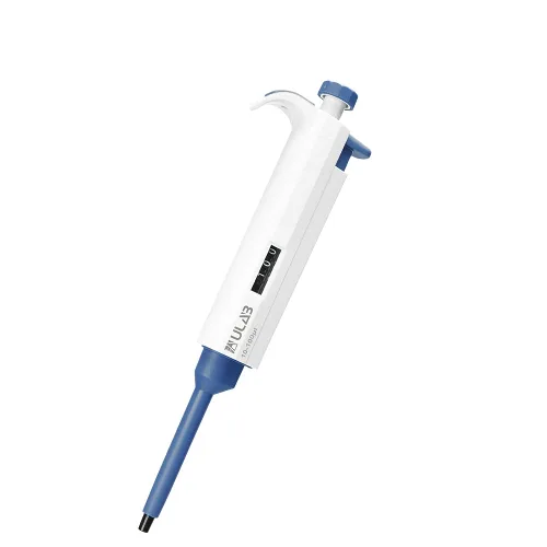 Vista 10 de ULAB Pipetador de un solo canal, micro pipetas de volumen ajustable, Vol.Range.0.1-2.5μl, ULH1015