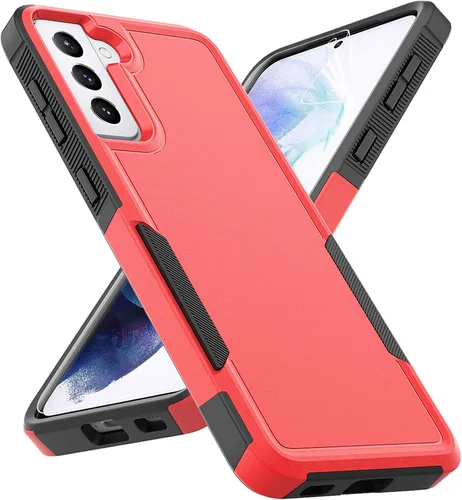 Vista 13 de Funda para Samsung Galaxy S21 Plus: funda protectora de doble capa resistente para teléfono celular a prueba de golpes con protector de pantalla