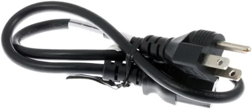 Vista 4 de Cable de alimentación de CA estándar, 15A/125V, 18 AWG, 5-15P a C13, (NEMA 5-15P a IEC-60320-C13) 2 pies