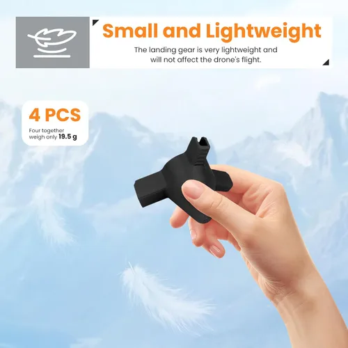 Vista 5 de Tren de aterrizaje para dron DJI Avata 360, piernas extendidas de aumento de altura, soporte protector antiarañazos, soporte de trípode