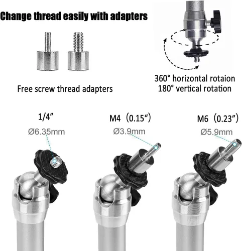 Vista 3 de 2-Be-Best Soporte de techo universal para mini proyector con rotación de 360 grados e inclinación de 180 grados para cine en casa, oficina, cámara