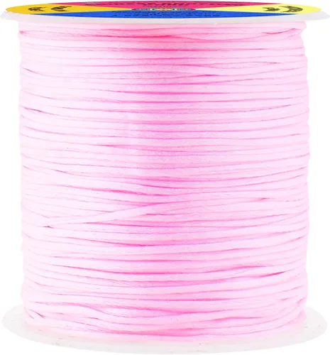 Vista 149 de Mandala Crafts Cordón de satén de cola de rattail de 0.02 in para nudos chinos de macramé