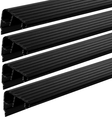 Vista 13 de 4 Pcs 36" L Fixed Vinyl Sill Threshold Cap 1-3/8 Inches High, Dark Brown Marrón oscuro