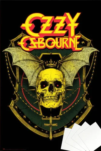 Vista 9 de Ozzy Osbourne - Póster musical (calavera) (tamaño: 24" x 36") (póster laminado)
