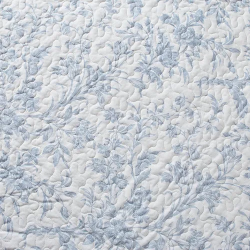 Vista 3 de Laura Ashley - Juego de edredón individual, juego de ropa de cama reversible de algodón con funda de almohada adicional, decoración del hogar