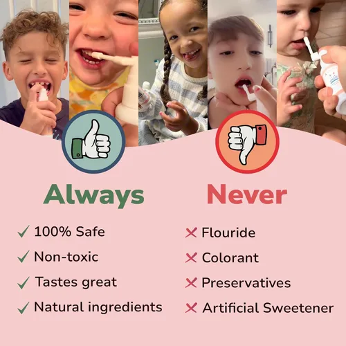 Vista 4 de Abera Spray oral anticaries para niños, ayudante de pasta de dientes para reparación de caries y aliento fresco, uso para recién nacidos a