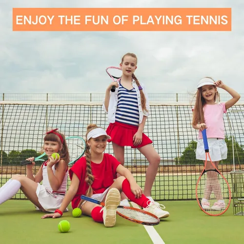 Vista 7 de 6 Pcs Tennis Rackets for Adult Recreational 6 Players 27'' Tennis Racket Set with 3 Balls Lightweight Tennis Rackets for Tennis Training Beginner
