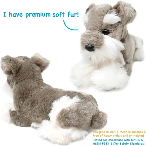 Vista 5 de TigerHart Siegfried El Schnauzer - Juguete de peluche de 13 pulgadas