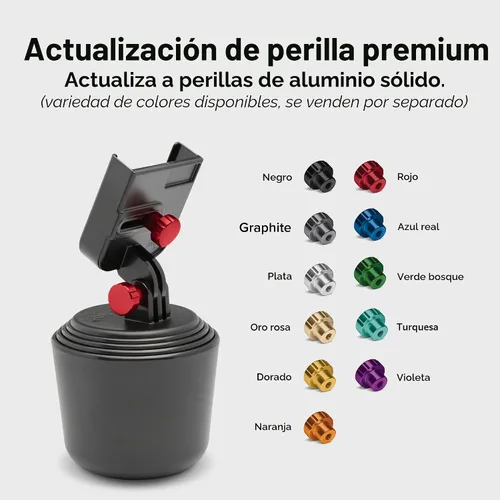 Vista 9 de WeatherTech CupFone, Soporte Universal de Portavasos para Teléfono en Coches – Ajuste Ajustable y Seguro con Acceso Abierto para Carga – Compatible