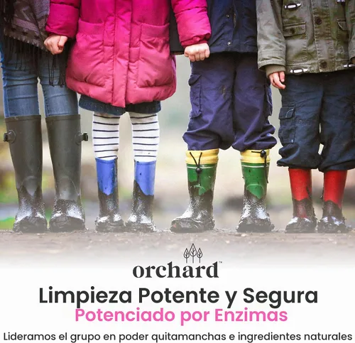 Vista 5 de Orchard Detergente en Polvo para Ropa Natural Limpieza Profunda Polvo para Ropa para Piel Sensible - Cítricos - Ingredientes Efectivos a Base