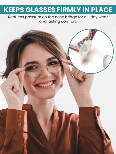 Vista 6 de SPORTS WORLD VISION Almohadillas de nariz para gafas, almohadillas de nariz de silicona suave en forma de A de alta calidad para gafas Cojines