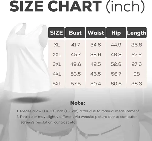 Vista 5 de Camisetas sin mangas de talla grande para mujer, cuello redondo, ajuste holgado, ligeras y transpirables, paquete de 3