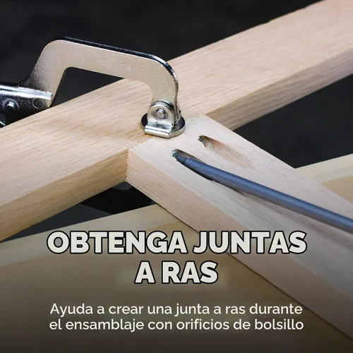Vista 4 de Kreg KHC-MICRO Abrazadera de Cara - Abrazadera de Orificio de Bolsillo de 2 Pulgadas para Juntas al Ras - Presión Ajustable para Carpintería Precisa