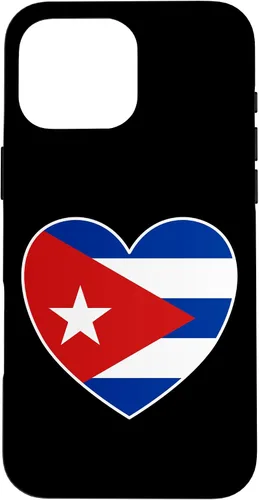 Vista 19 de iPhone 13 Pro Max I Heart Cuba - Divertida funda con bandera cubana