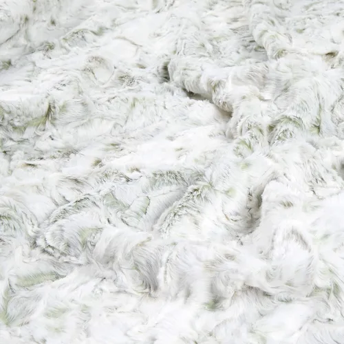 Vista 3 de Shannon Minky Luxe Cuddle Snowy Owl Basil, tela por yarda Albahaca