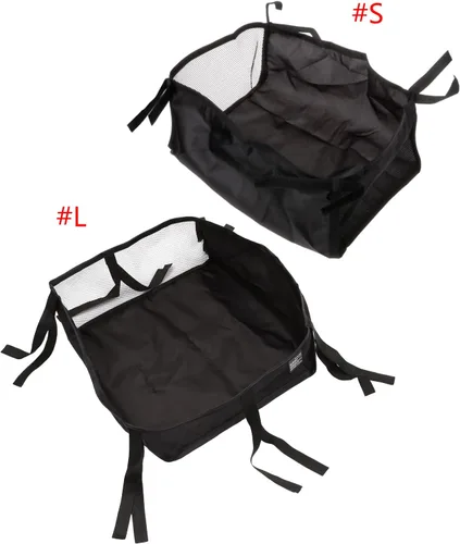 Vista 4 de Cesta con múltiples bolsillos, adecuada para una variedad de cochecitos, amplio espacio de almacenamiento, cesta de almacenamiento de accesorios