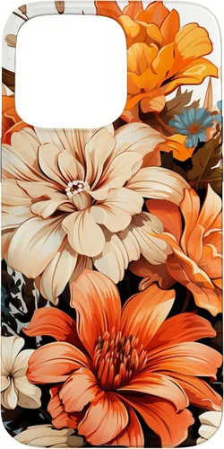 Vista 30 de Funda para iPhone 11 Pro Max Vintage Autumn Flower Fall Pumpkin Girl Women Fall
