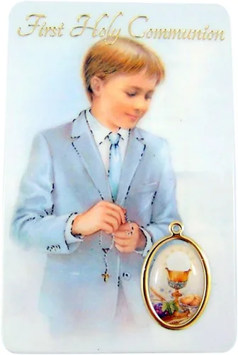 Vista 4 de Cartas de oración católica con medallas (Confirmación - Inglés)