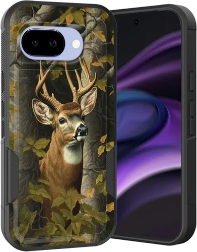 Vista 81 de Funda para Pixel 6A, Híbrida de Doble Capa de Servicio Pesado Resistente a Prueba de Golpes PC Duro + Funda Protectora de Silicona Suave para Google