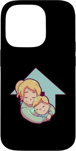 Vista 17 de iPhone 16 Mother And Child Illustration For Kids Case