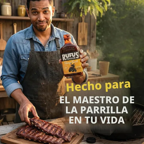 Vista 6 de Salsa barbacoa con miel Rufus Teague, 16 oz.