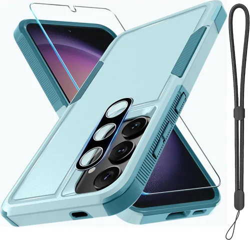 Vista 9 de Funda para Samsung Galaxy S24 FE, Cuerpo Completo Resistente de Servicio Pesado Robusta a Prueba de Golpes Funda Protectora para Teléfono con Correa