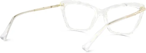 Vista 7 de Zeelool Juliet VFP0270 - Lentes de bloqueo de luz azul ojo de gato de cristal para mujer