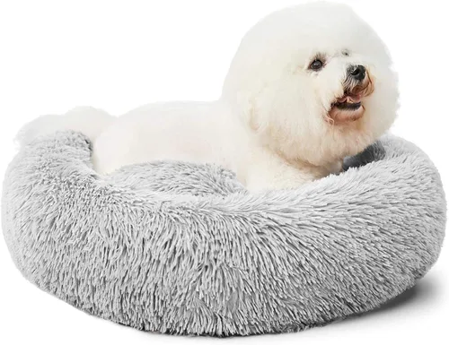 Vista 14 de Hachikitty Calming Donut Cuddler - Cama para perros medianos, 24 pulgadas