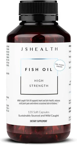 Vista 6 de JSHealth Aceite de pescado de alta resistencia. 900 mg de omega-3 por cápsula con 540 mg de EPA y 360 mg de DHA. Atrapado en la naturaleza