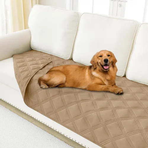 Vista 10 de Smiry Funda impermeable para cama de perro, manta reversible para mascotas para sofá Manta suave lavable para perro, funda a prueba de fugas