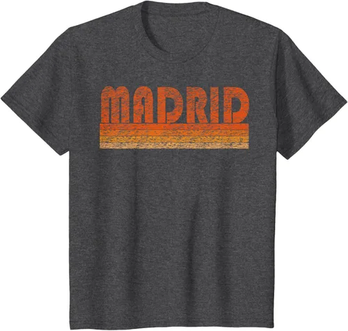 Vista 26 de clásico Retro Madrid playera, hombre 3XL, Asphalt Negro