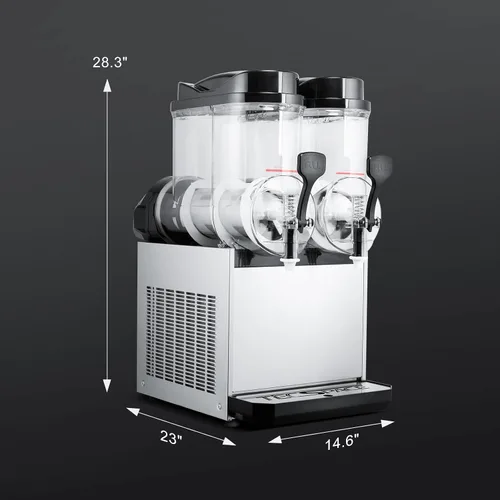 Vista 8 de TECSPACE Máquina comercial para hacer helados, máquina de helado suave, 5.3 a 7.4 galones por hora, panel LED de limpieza automática