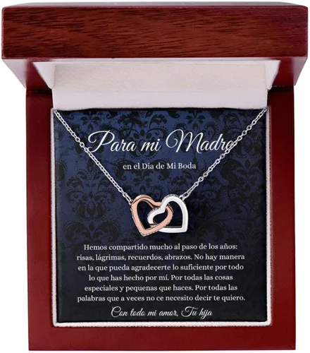 Vista 2 de Para mi mamá el día de mi boda, regalo para mamá de Novia, collar de madre, joyería para mamá, regalo de madre de la novia, hija