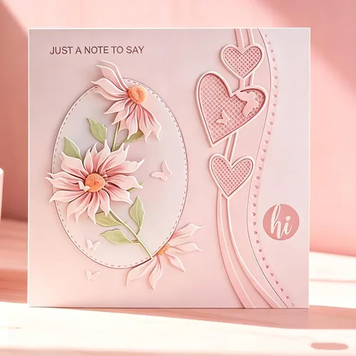 Vista 9 de Lapoo Troquel de corte de flores para álbumes de recortes, troquelado de metal duradero para álbumes de recortes, álbum de fotos, tarjetas de papel