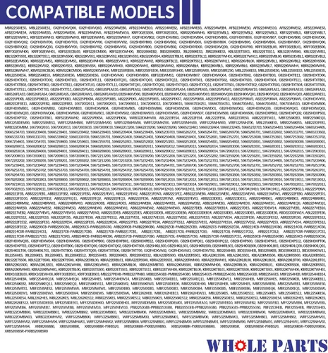 Vista 9 de Junta de puerta negra para congelador y refrigerador (tira magnética en el interior) – Parte # WPW10436250 – Compatible con modelos seleccionados