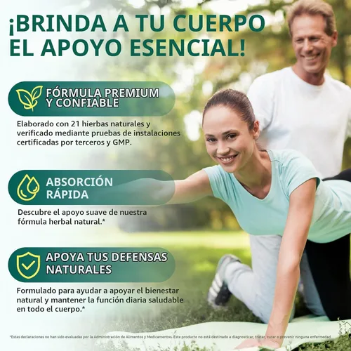 Vista 3 de Suplementos de drenaje linfático: 4275 mg de apoyo del sistema linfático a base de hierbas con diente de león, bardana, equinácea, cúrcuma