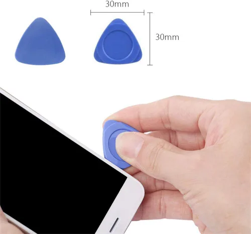 Vista 2 de Herramienta de apertura de palanca de plástico triangular universal para iPhone, teléfono móvil, portátil, mesa, pantalla LCD, desmontaje de púas